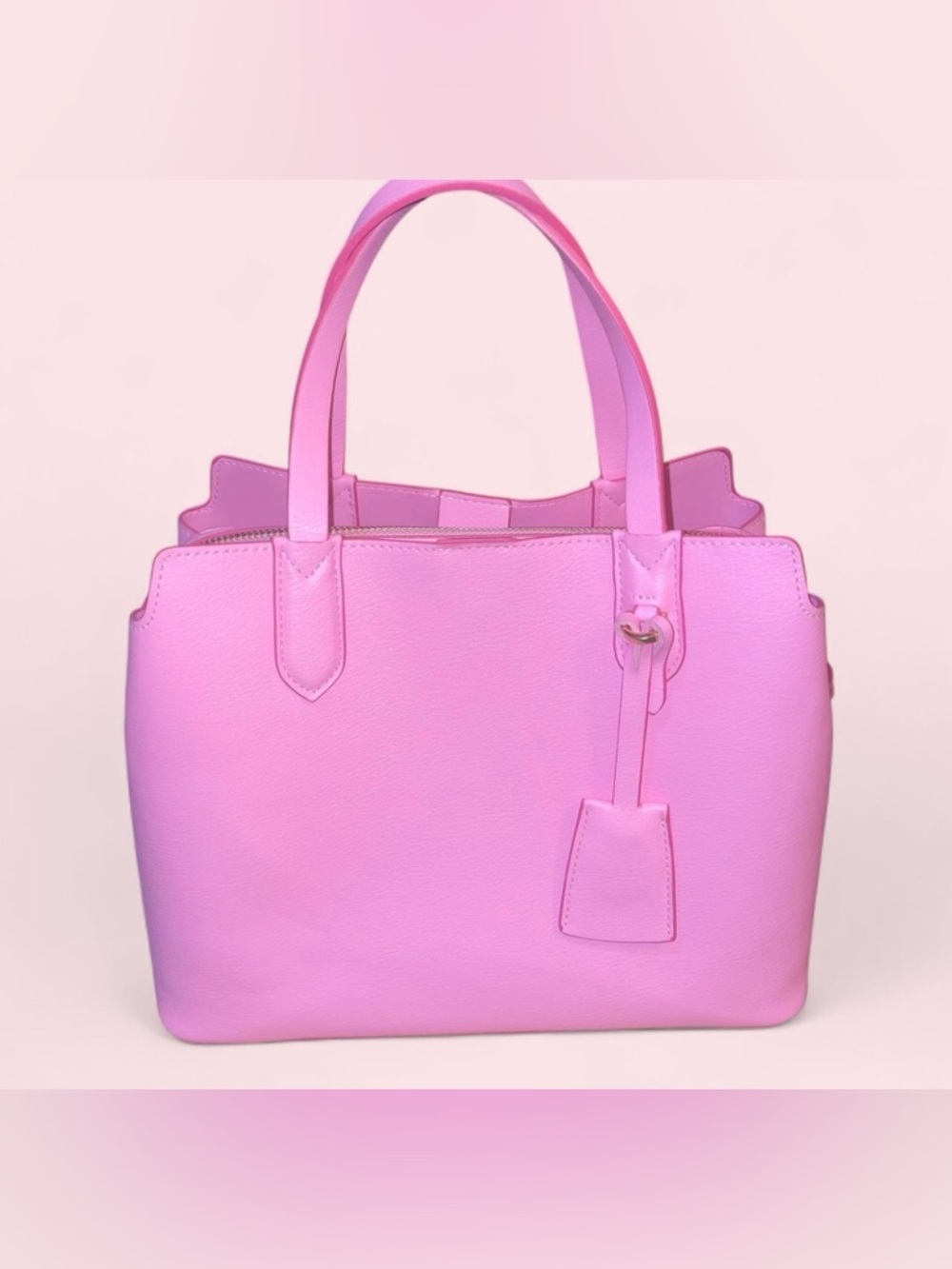 a new day Pink Structured Tote with Gold Hardware - Picture 2 of 8